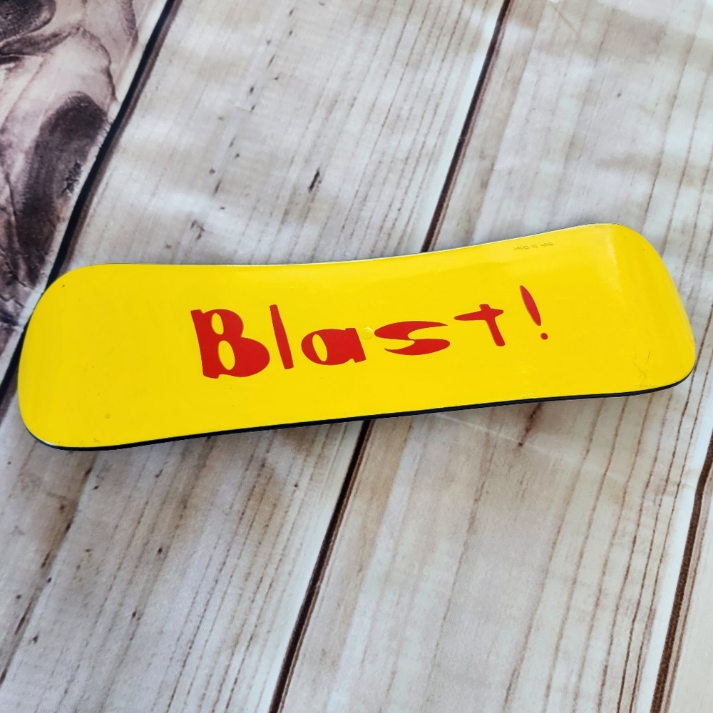 L.L. Bean Blast Toy Snowboard for Plush Ellie/Elliot Bear, Navy Yellow - Picture 4 of 7